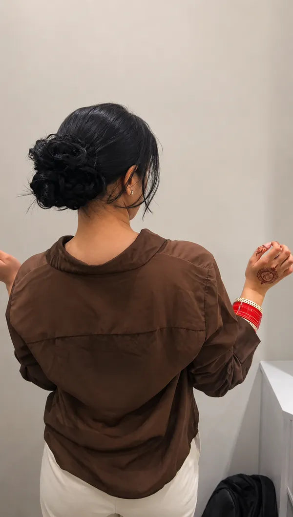 Messy Hair bun black pack of 2