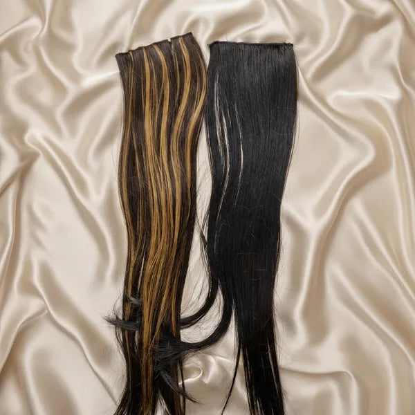 2 Clip In Straight Hair Extension Side Volumizer (pack of 2)