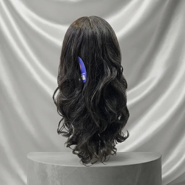 Full Head Curly Hair Lace Wig Natural Scalp Illusion