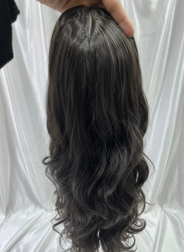 Full Head Curly Hair Lace Wig Natural Scalp Illusion