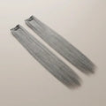 Colored Single clip Hair streaks Grey Pack Of 4