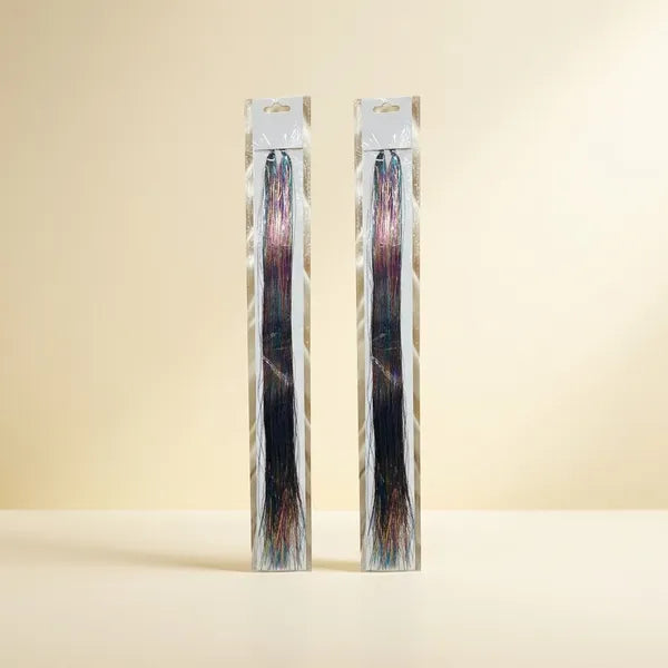 Glitter Hair Streaks Rainbow Pack Of 4