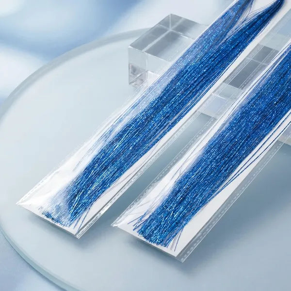 Glitter Hair Streaks Blue Pack Of 4