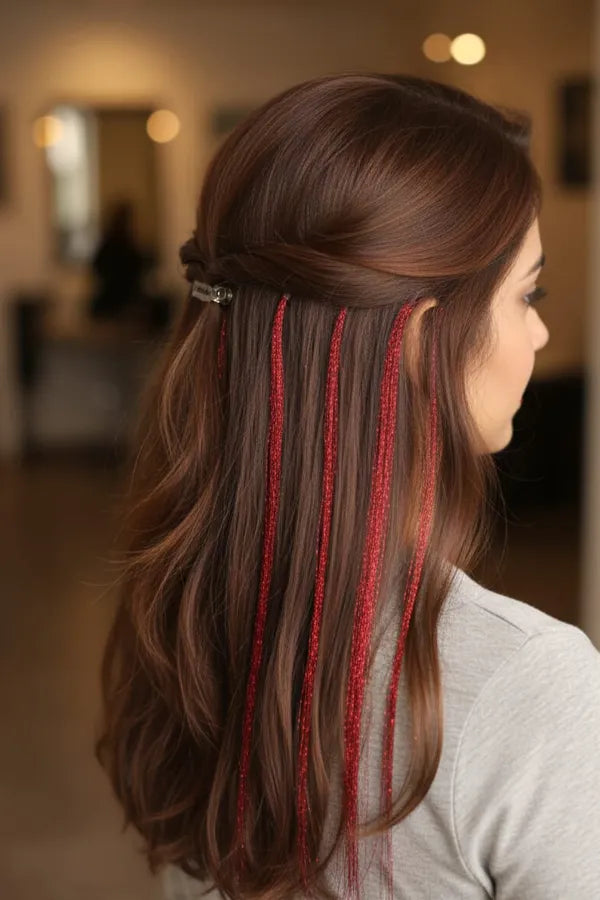 Glitter Hair Streaks Pack Of 4