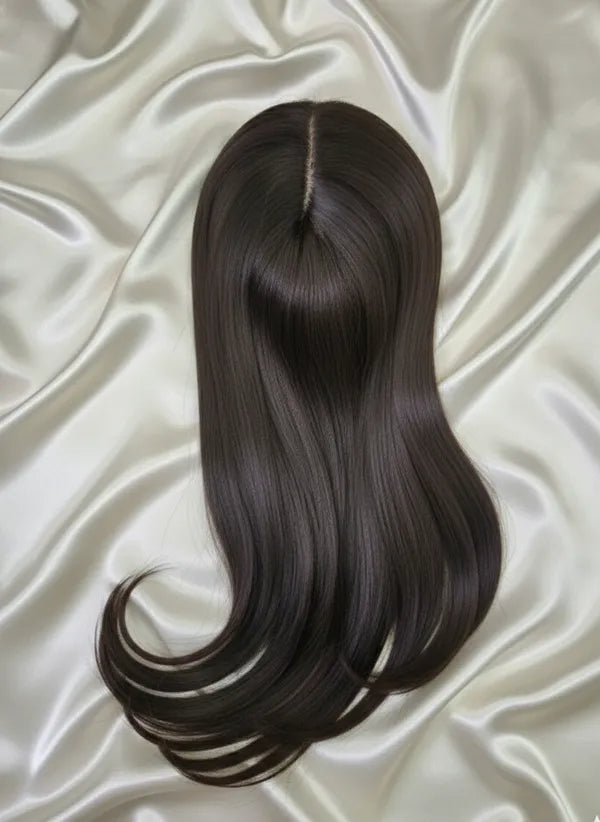 2 Clip-in Hairline Scalp Topper